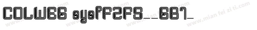 COLWEG sysfFZFS--GB1字体转换